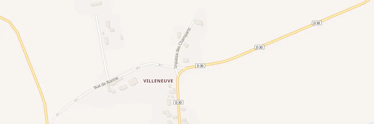 Plan du 2 Rue de Rianne à Fruncé