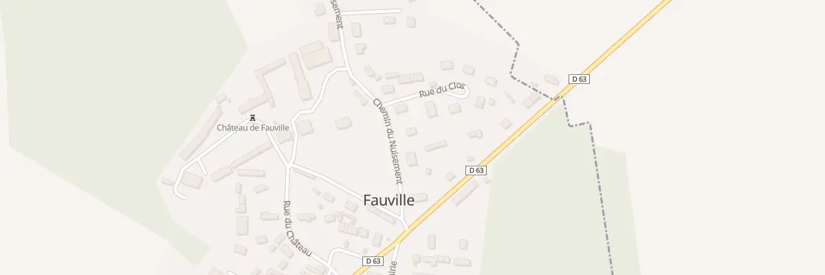 Plan du 8 Che du Nuisement à Fauville