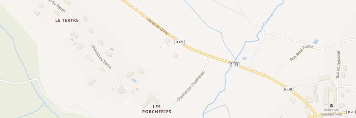 Plan du 3 Rte de Glane à Saint-Jouvent