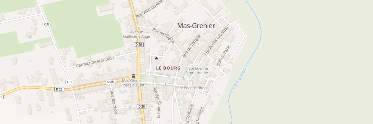 Plan du 1 Rue de l’Eglise à Mas-Grenier