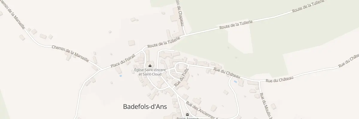 Plan du 109 Rue du Château à Badefols-d’Ans