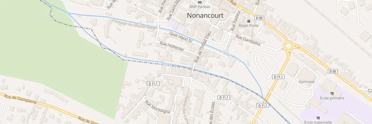 Plan du 24 Rue de l’Hôtel-Dieu à Nonancourt