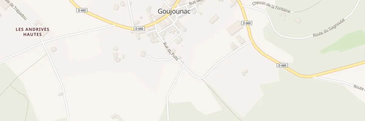 Plan du 5164F Pech de la Tour à Goujounac