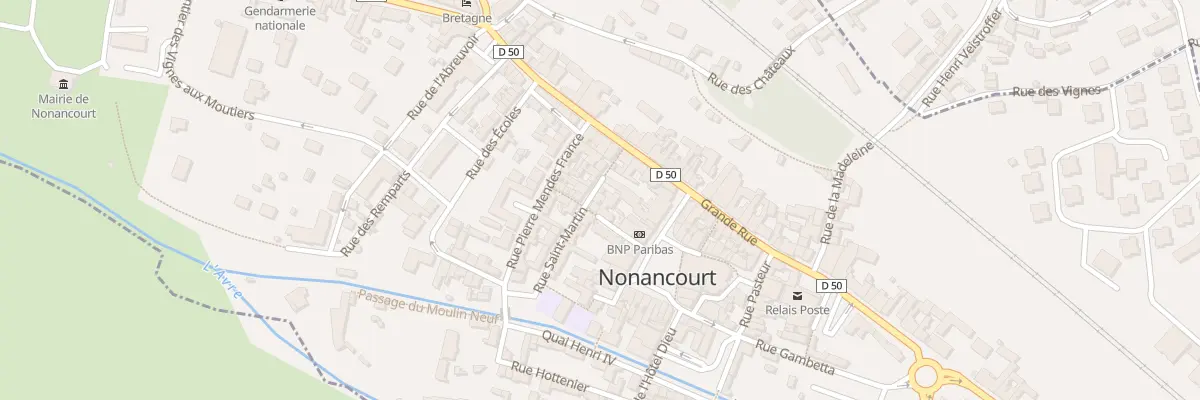Plan du 9002 Rue Saint Martin à Nonancourt