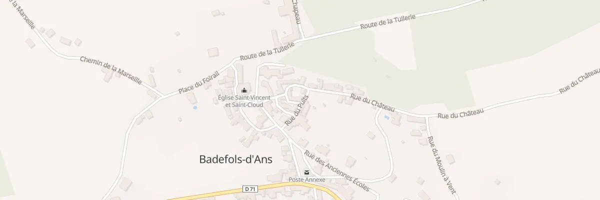 Plan du 2 Rle Haute à Badefols-d’Ans