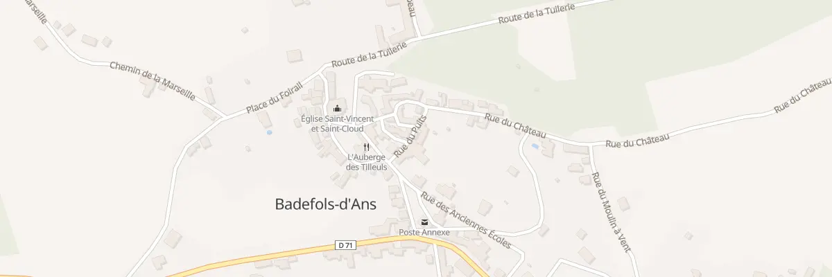 Plan du 8 Rue du Puits à Badefols-d’Ans