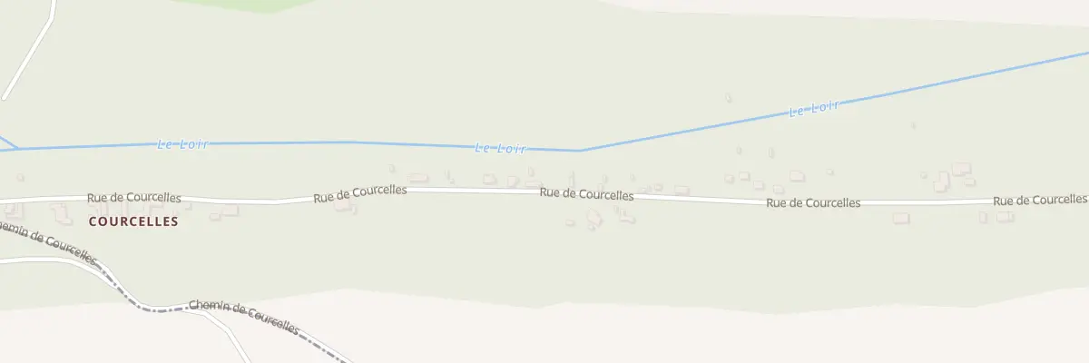 Plan du 50 Rte de Courcelles à Fréteval