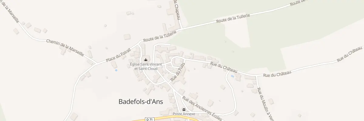 Plan du 3 Rue du Puits à Badefols-d’Ans