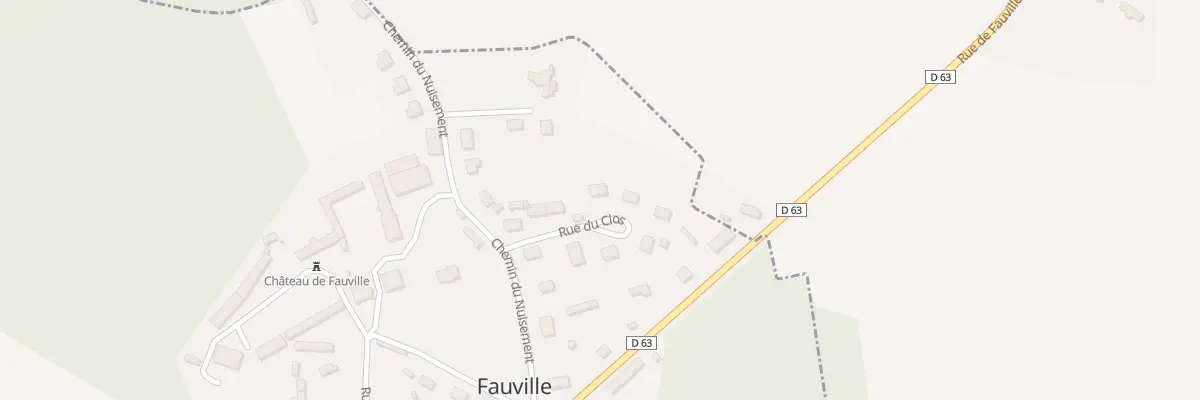 Plan du 5 Rue du Clos à Fauville
