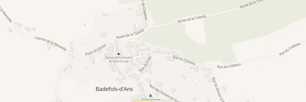 Plan du 137 Rue du Château à Badefols-d’Ans