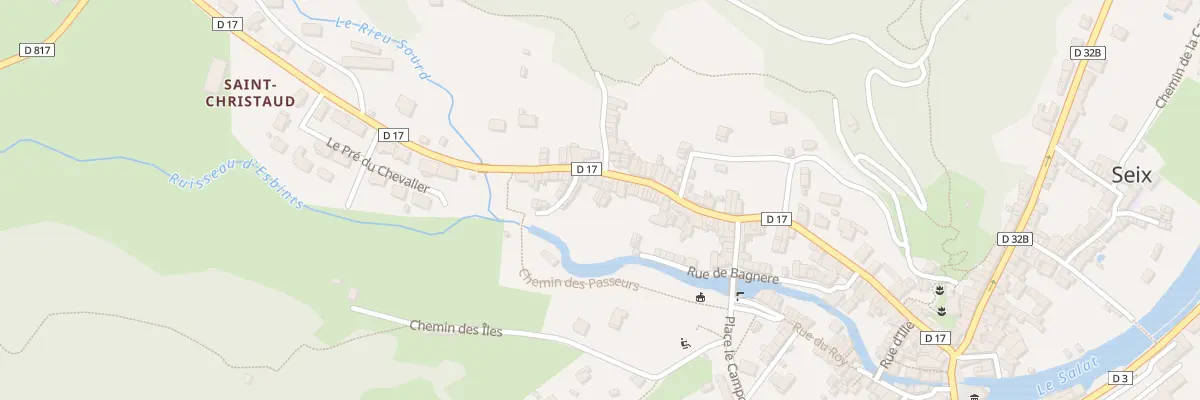 Plan du 5586 Rue Passade des Cazaous à Seix