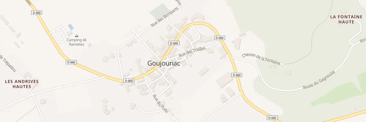 Plan du 5054 Le Bourg à Goujounac
