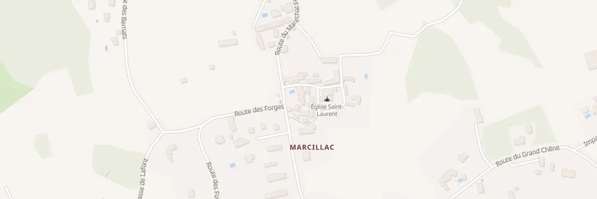 Plan du 2020 Rte du Maréchal-Ferrant à Marcillac-Saint-Quentin