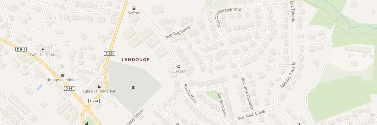 Plan du 54 Rue Suffren à Limoges