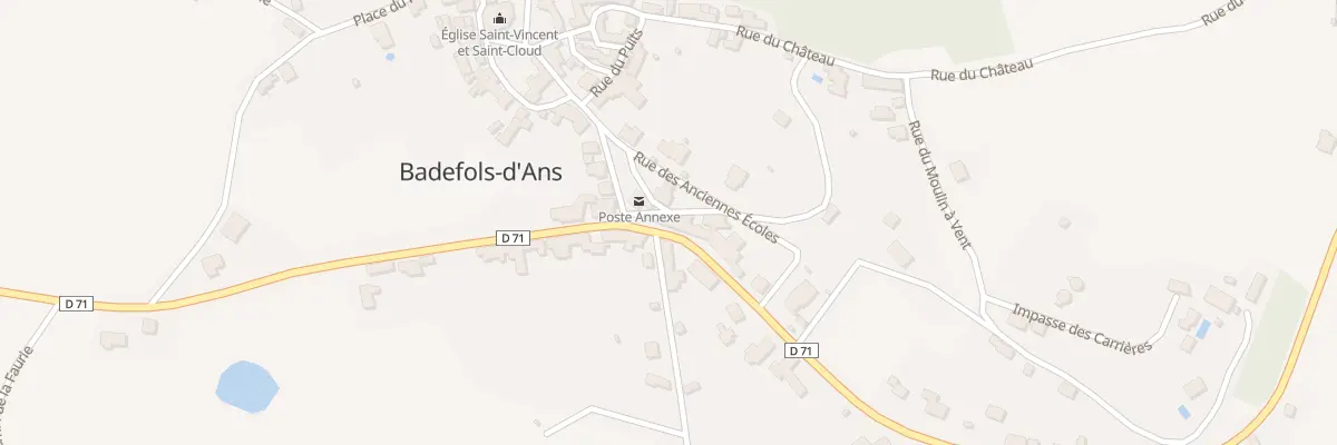 Plan du 105 Le Bourg à Badefols-d’Ans