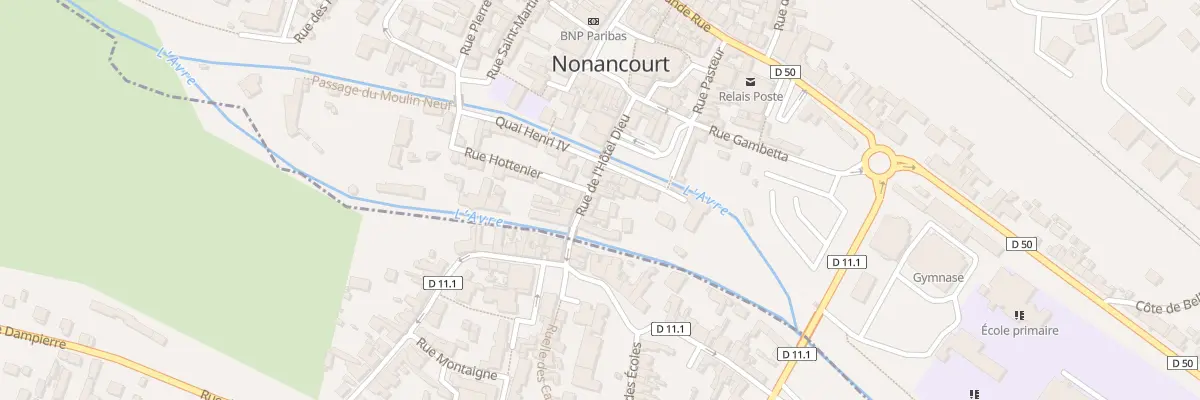 Plan du 17 Rue de l’Hôtel-Dieu à Nonancourt