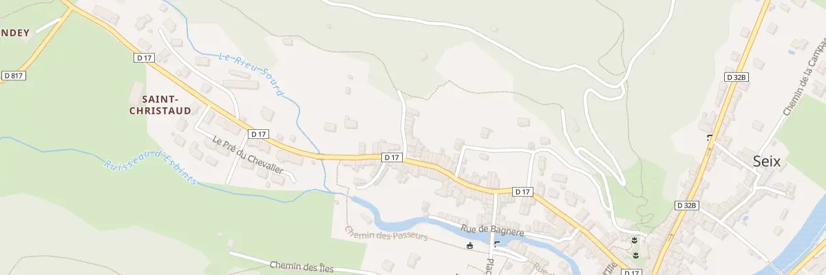 Plan du 4 Che des Lannes à Seix