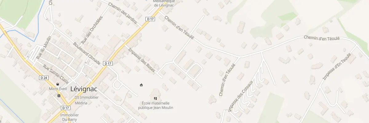 Plan du 7 Rue Lieutenant Demourant à Lévignac
