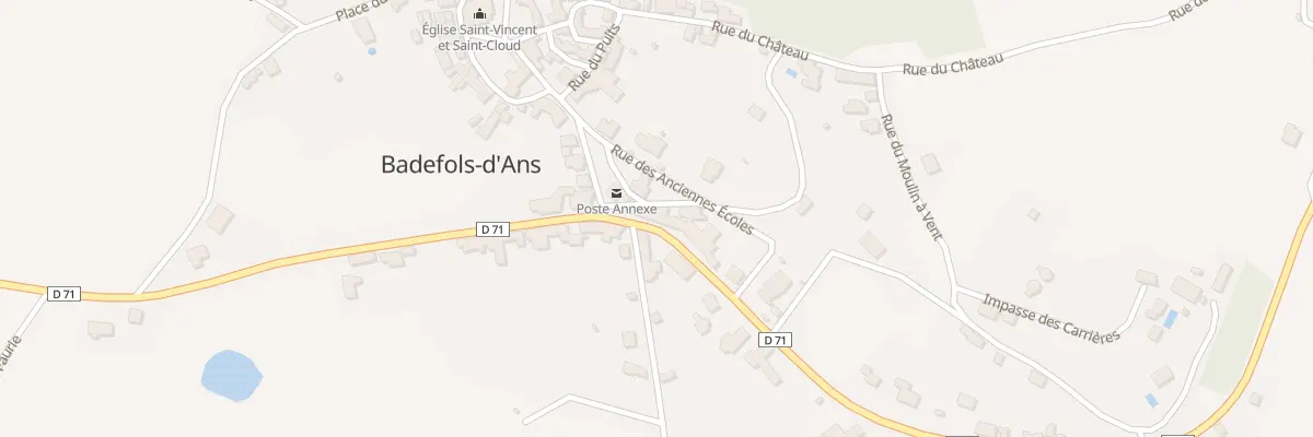 Plan du 410 Rte du Pays d’Ans à Badefols-d’Ans