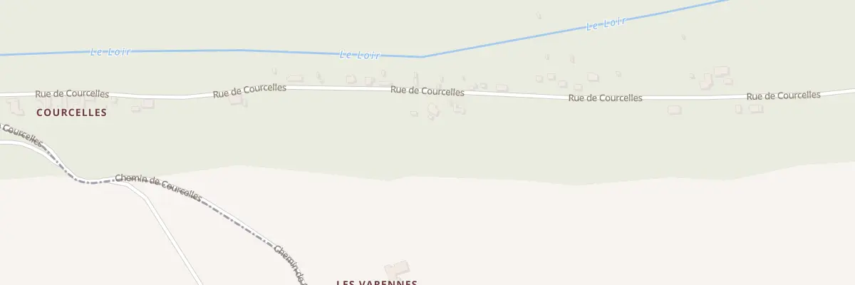 Plan du 27 Rte de Courcelles à Fréteval