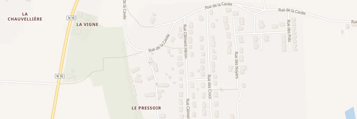 Plan du 8 Rue Clément Héron à Saint-Hilaire-la-Gravelle