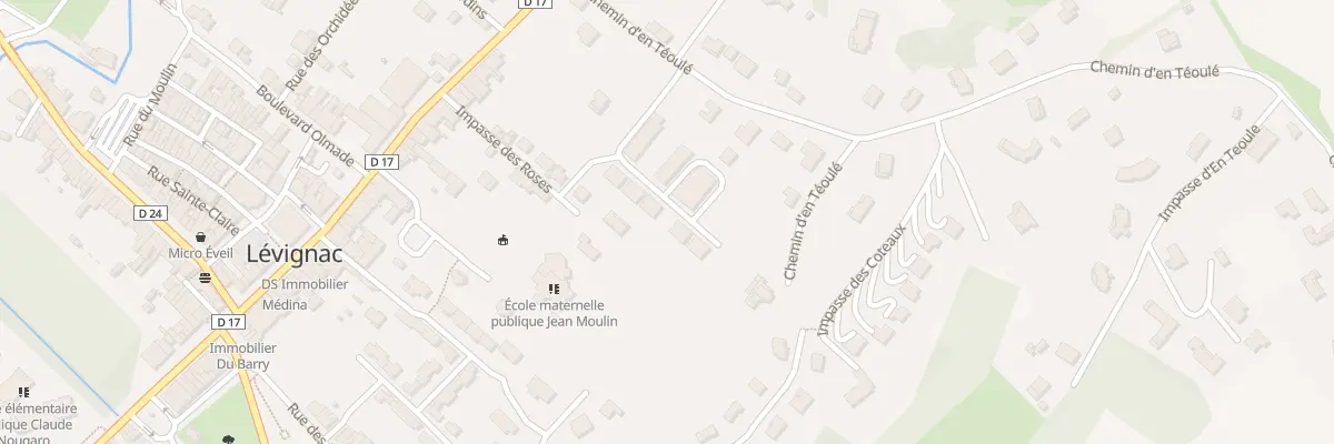 Plan du 12 Rue Lieutenant Demourant à Lévignac