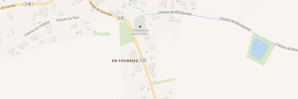 Plan du 307 Rte de Grenade à Saint-Cézert