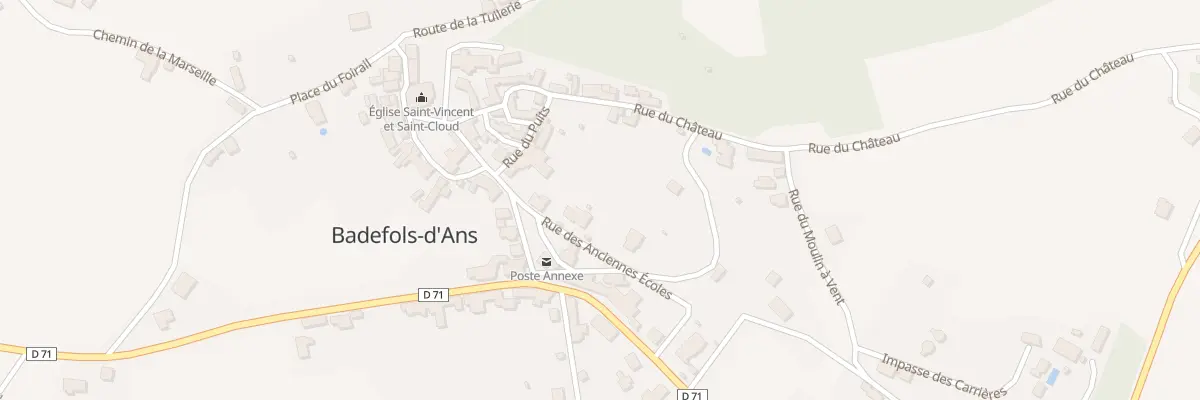 Plan du 55 Le Bourg à Badefols-d’Ans