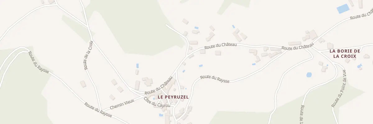 Plan du 1261 Rte du Château à Daglan