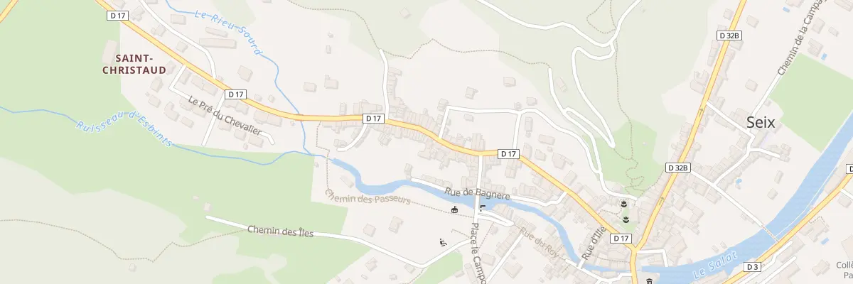 Plan du 77 Rue Pujole à Seix