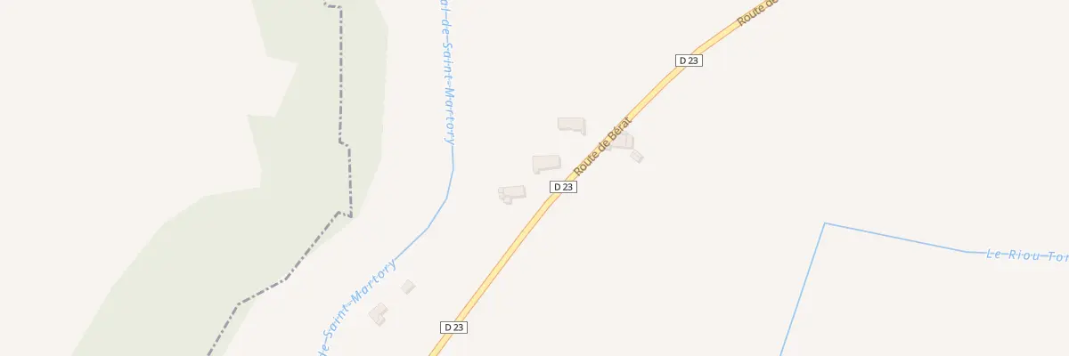 Plan du 290 Rte de Berat à Lherm
