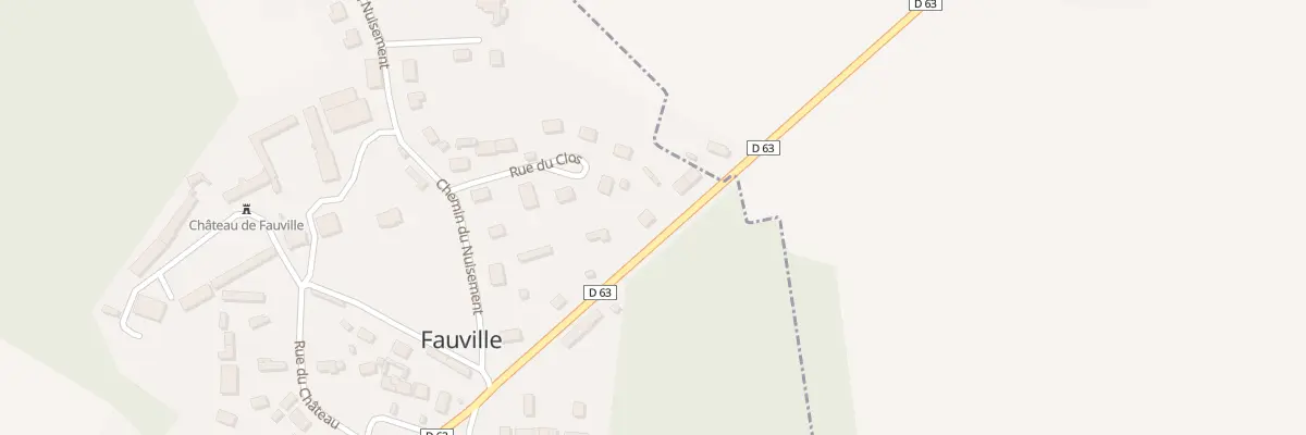 Plan du 5 Rte de Huest à Fauville