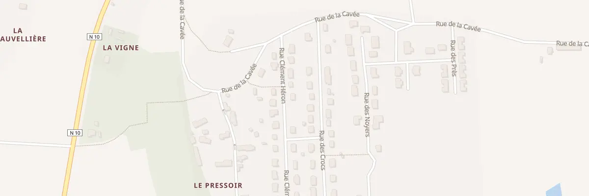 Plan du 9 Rue Clément Héron à Saint-Hilaire-la-Gravelle