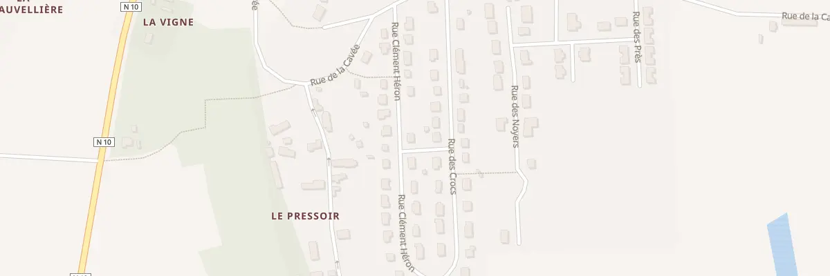Plan du 13 Rue Clément Héron à Saint-Hilaire-la-Gravelle