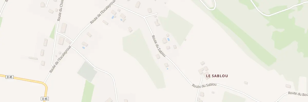 Plan du 242 Rte du Sablou à Aubas