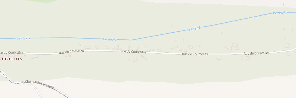 Plan du 44 Rte de Courcelles à Fréteval