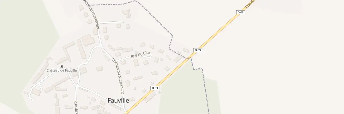 Plan du 7 Rte de Huest à Fauville