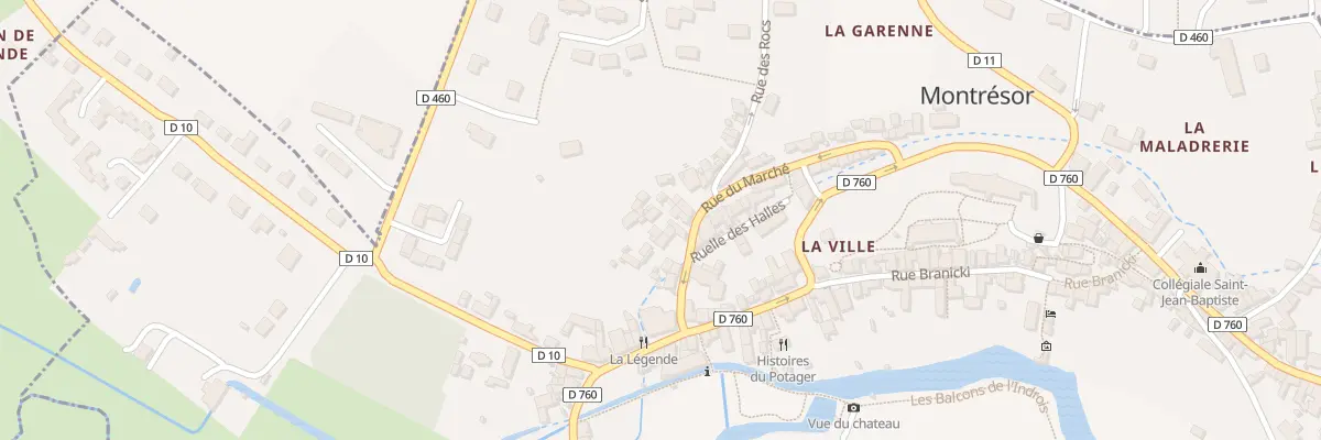 Plan du 11 Rue du Marche à Montrésor