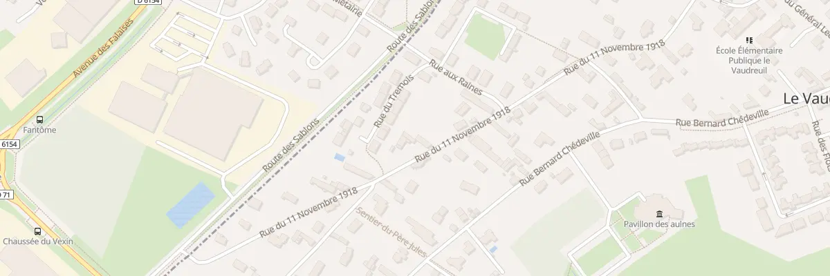 Plan du 18 Rue du Onze Novembre au Vaudreuil