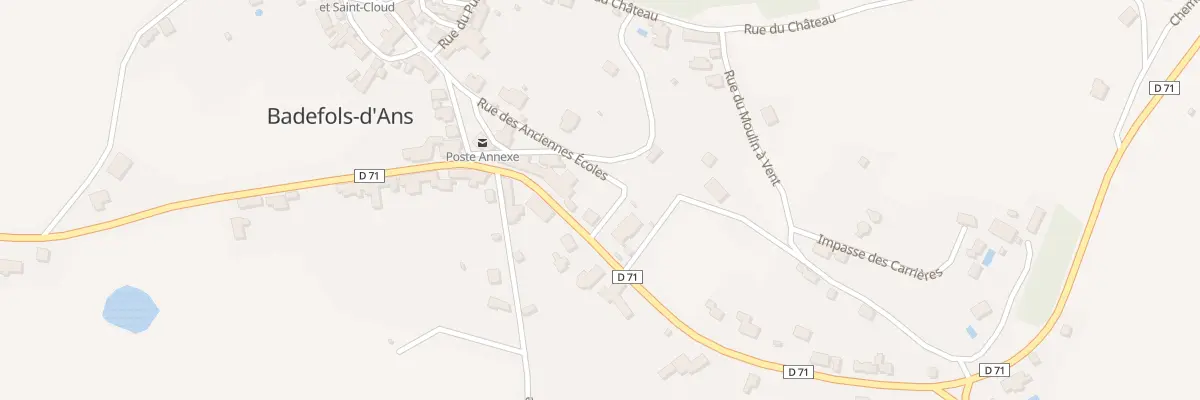 Plan du 232 Rue des Anciennes Ecoles à Badefols-d’Ans