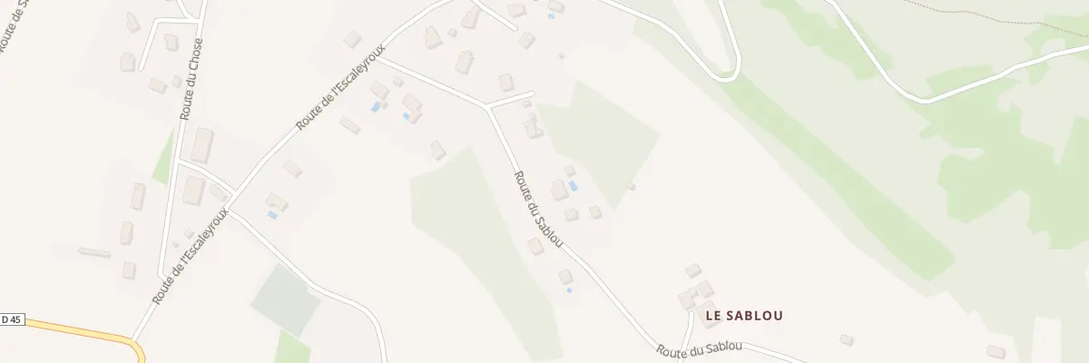 Plan du 205 Rte du Sablou à Aubas