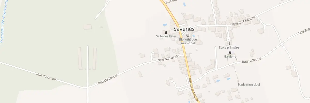 Plan du 6 Rue du Lavoir à Savenès