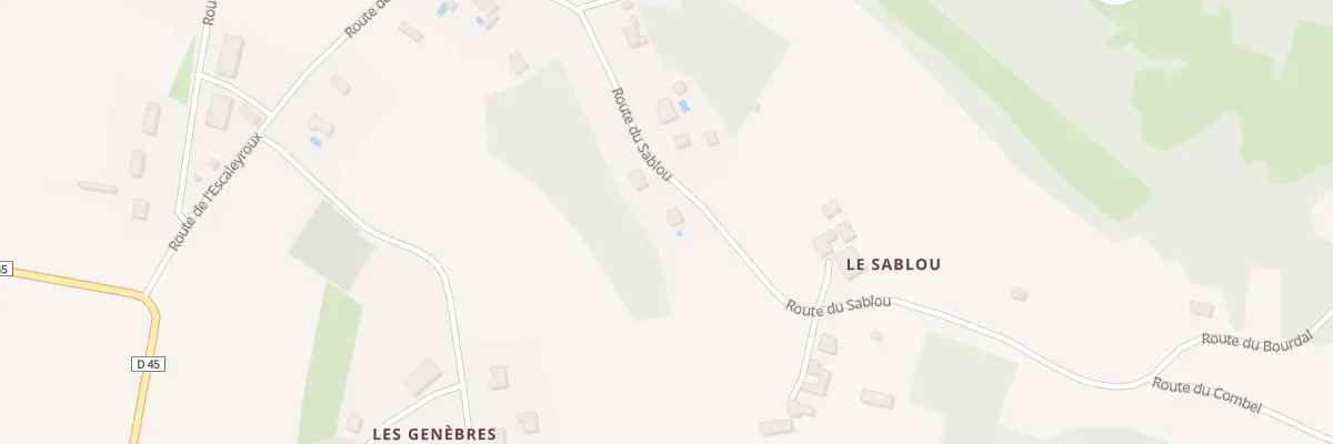 Plan du 284 Rte du Sablou à Aubas