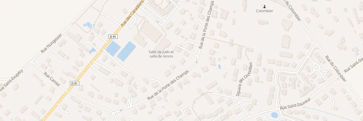 Plan du 262 Rue de la Porte des Champs à Boos