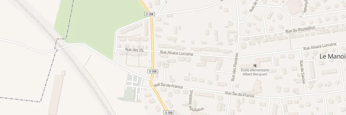 Plan du 1 Rue Alsace Lorraine au Manoir