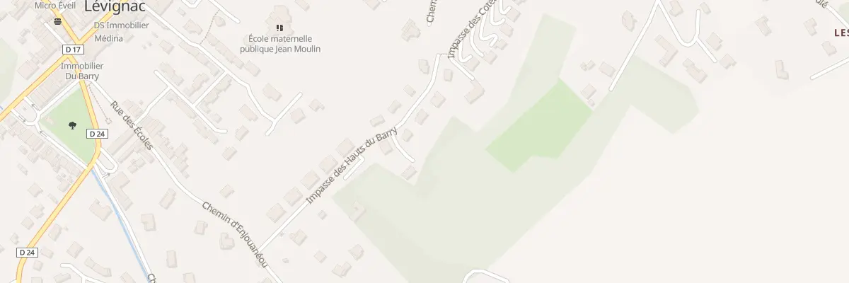 Plan du 4 Imp des Hauts du Barry à Lévignac