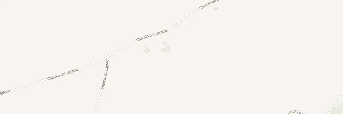 Plan du 121 Che de Lagasse à Longages