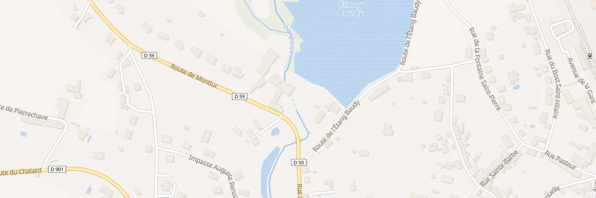 Plan du 4 Rte de Montluc à Saint-Yrieix-la-Perche