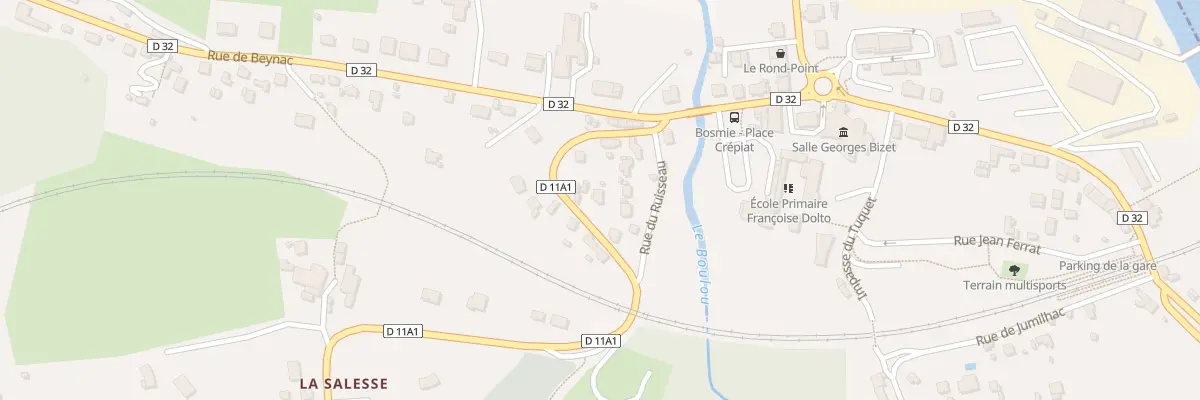 Plan du 7 Rue de la Salesse à Bosmie-l’Aiguille