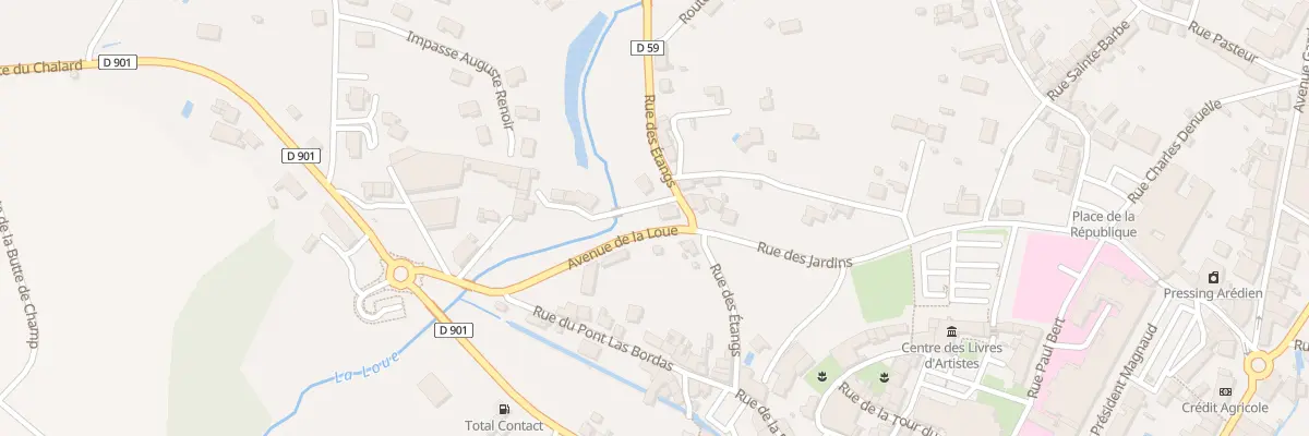 Plan du 25 Rue des Etangs à Saint-Yrieix-la-Perche